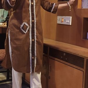 Kantha stitch cotton kurti